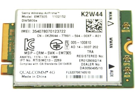 Modem WWAN LTE DELL K2W44 DW5809e