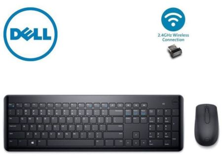 DELL Zestaw bezprzewodowy klawiatura + mysz KM3322W