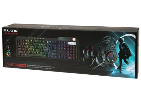 BLOW Zestaw gamingowy Klawiatura + mysz + słuchawki