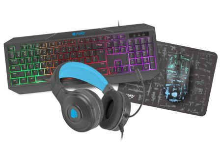 Fury Zestaw dla graczy 4 w 1 Thunderstreak 3.0 klawiatura + mysz + słuchawki + podkładka