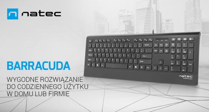 Klawiatura przewodowa Natec Barracuda