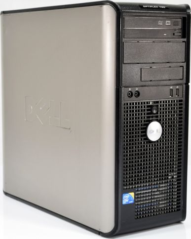 DELL Optiplex 780 Tower Intel Core 2 Quad-Q9550 2.83GHz 4GB 160GB DVD-RW Windows 10 Home PL