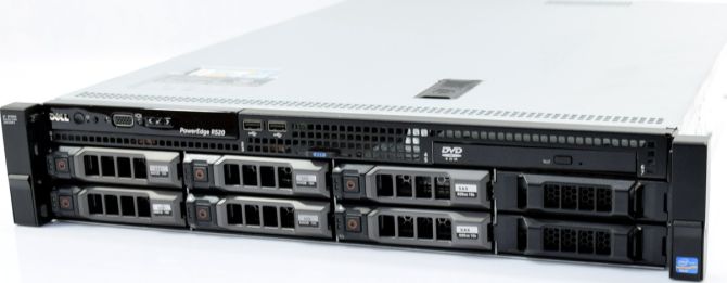 Serwer DELL PowerEdge R520 2x Intel Xeon E5-2403v2 1.8GHz 64GB 6x 600GB DVD 