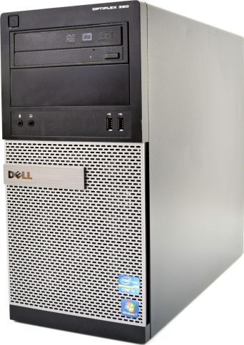 DELL Optiplex 390 Tower Intel Core i3-2120 3.3GHz 4GB 500GB DVD-RW Windows 10 Home PL
