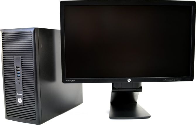 HP EliteDesk 705 G1 Tower AMD A4 PRO-7300B 3.8GHz 4GB 500GB Windows 10 Home PL + Monitor HP E231