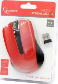 Gembird Mysz bezprzewodowa optyczna USB (MUSW-101-R) Red