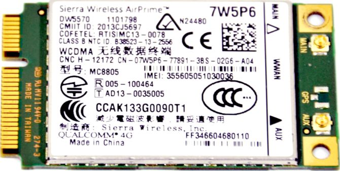 Modem WWAN 7W5P6 MC8805 4G DELL DW5570
