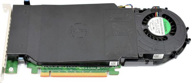 Adapter DELL DPWC400 4x m.2 SSD PCI-e x16