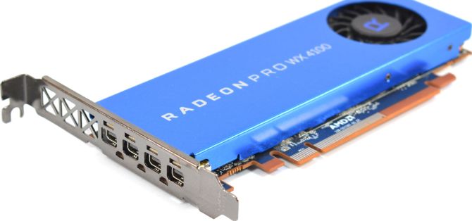 Karta graficzna AMD Radeon PRO WX4100 4x mini DP
