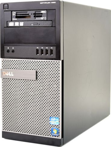 DELL Optiplex 990 Tower Intel Core i3-2120 3.1GHz 4GB 2x 250GB DVD-RW Windows 10 Home PL