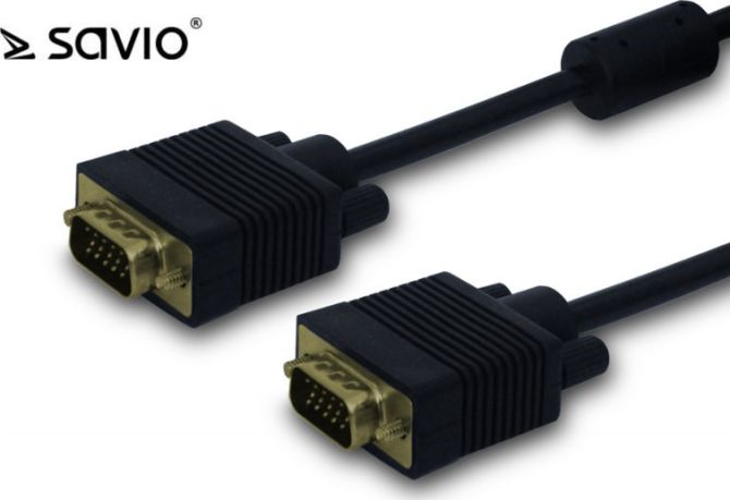 Kabel sygnałowy VGA D-SUB SAVIO