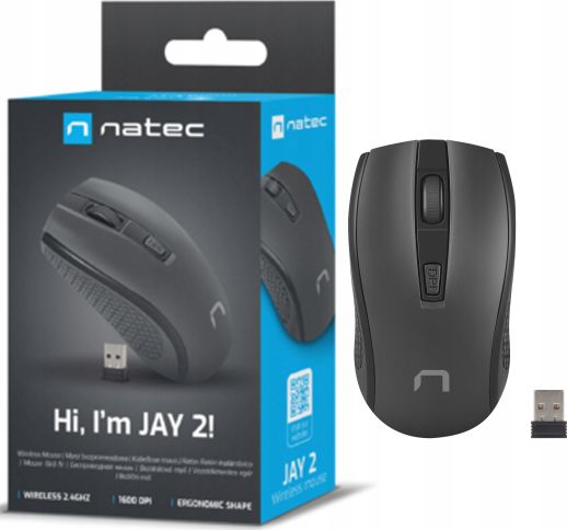 Mysz bezprzewodowa Natec Jay 2 1600DPI