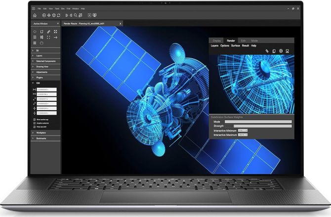 DELL Precision 5750 Intel Core i7-10750H 2.6GHz 16GB 512GB SSD nVidia Quadro T2000 Windows 11 Professional - 1080941
