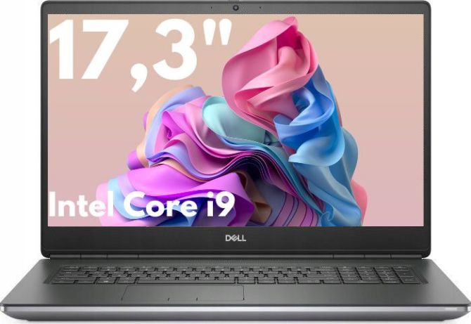 DELL Precision 7750 Intel Core i9-10885H 2.4GHz 32GB 512GB SSD nVidia Quadro RTX4000 Windows 11 Professional PL - 1082221