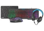 Fury Zestaw dla graczy 4 w 1 Thunderstreak 3.0 klawiatura + mysz + słuchawki + podkładka