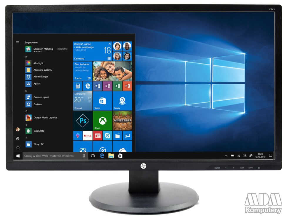 HP V243 24" FULL HD LED - MDM Komputery